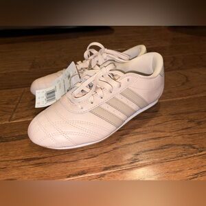 NEW Adidas Taekwondo Lace Trainers Wonder Quartz Light Pink Beige Size 6